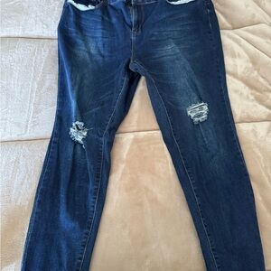 Women's Blue Distressed Jeans size 20